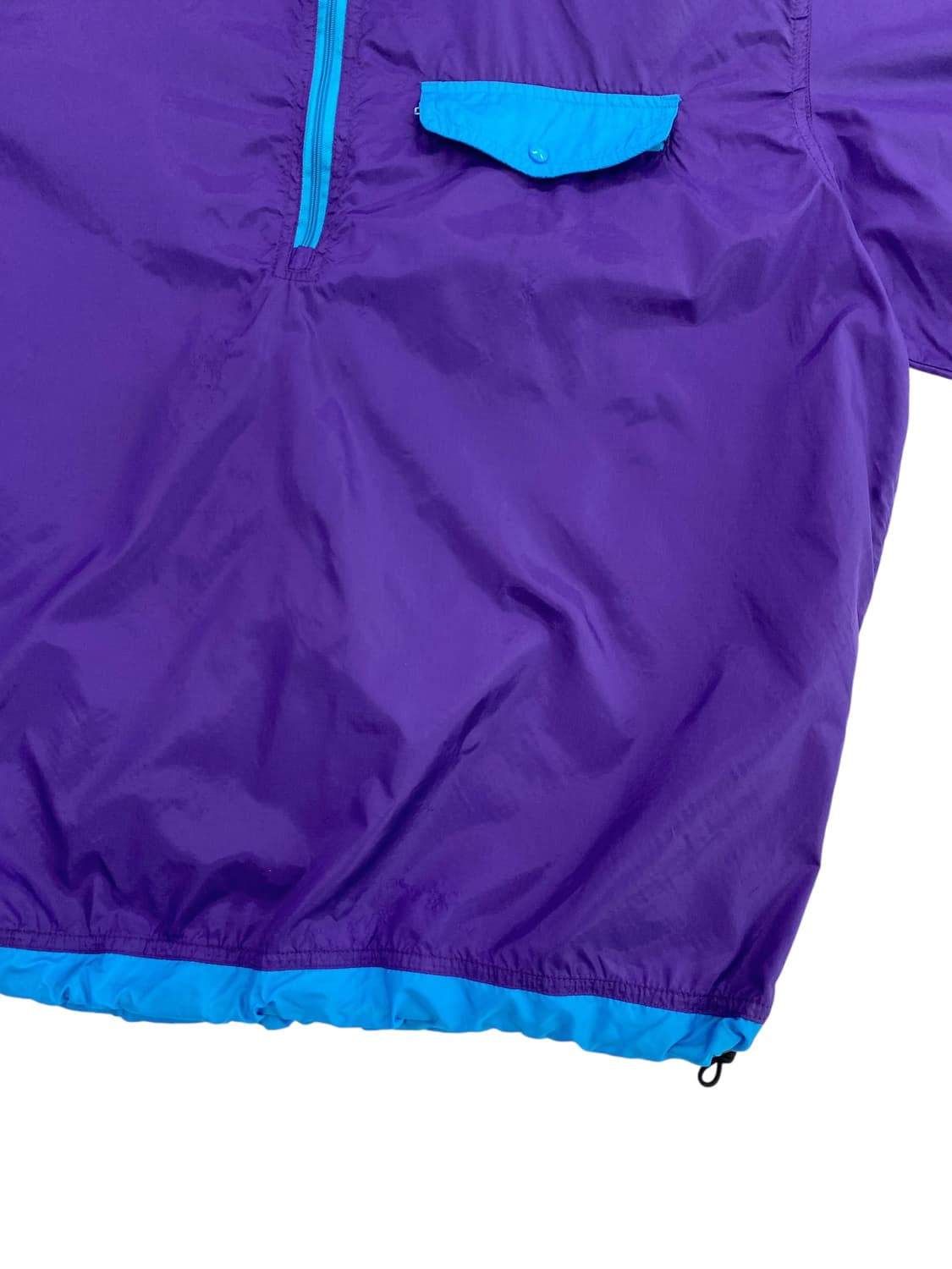 8-90's 엘엘빈 립스탑 나일론 하프집업 풀오버 상품이미지4