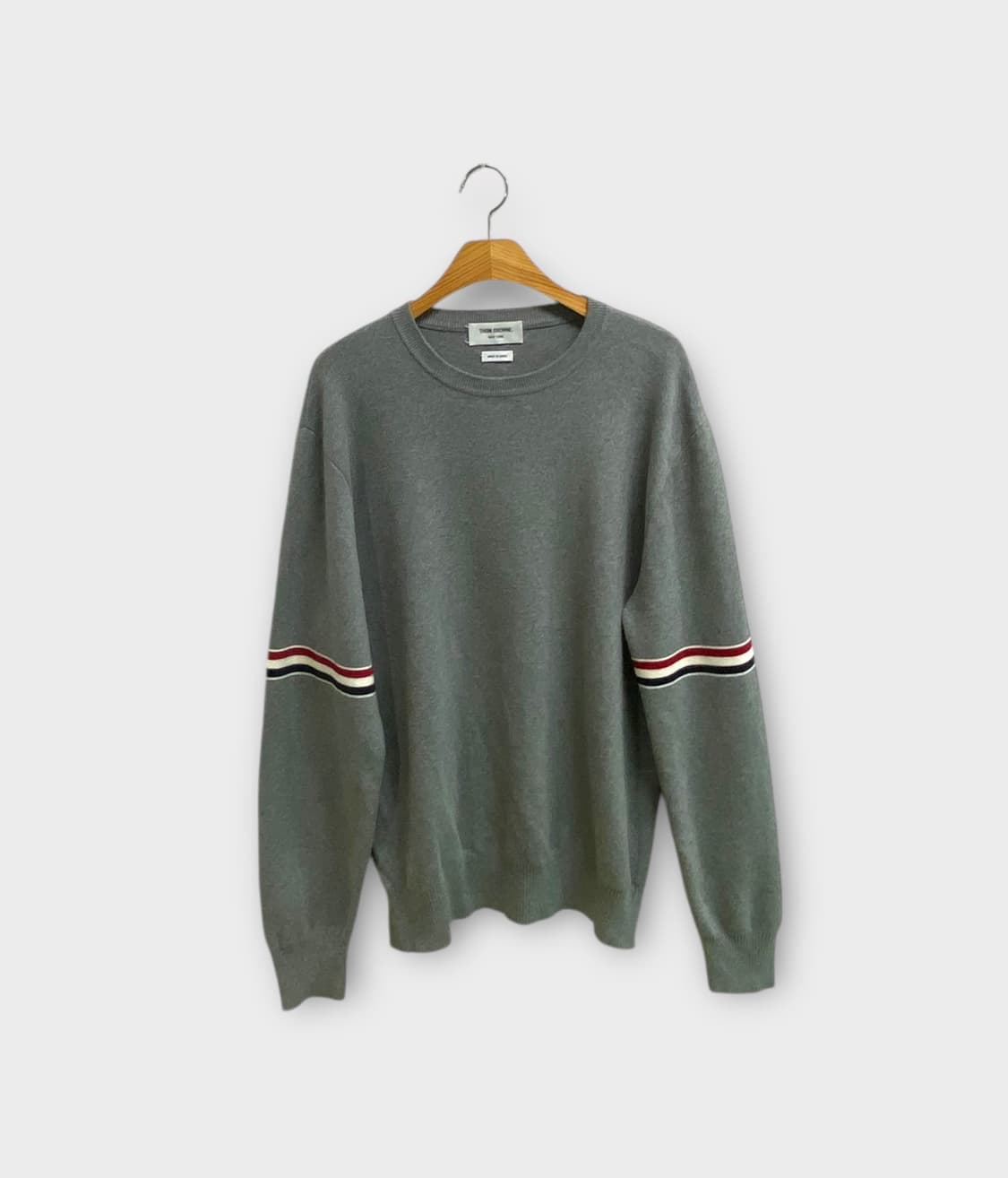 암밴드 크루넥 그레이 니트 L-XL 상품이미지1