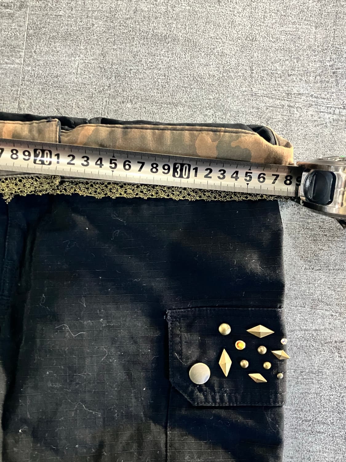 일본빈티지 오리엔탈펑크 히메갸루 보헤미안 밀리터리 비즈팬츠 상품이미지3