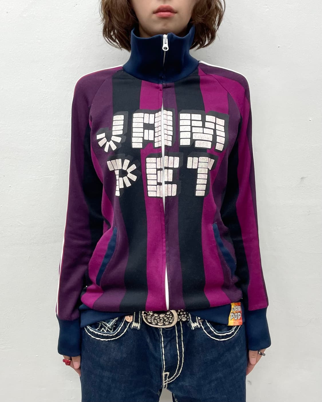 JAM PET Bear Stripe Purple Track Top 상품이미지2