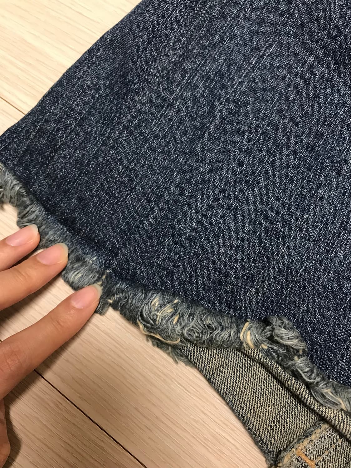 데님 미디스커트 상품이미지4