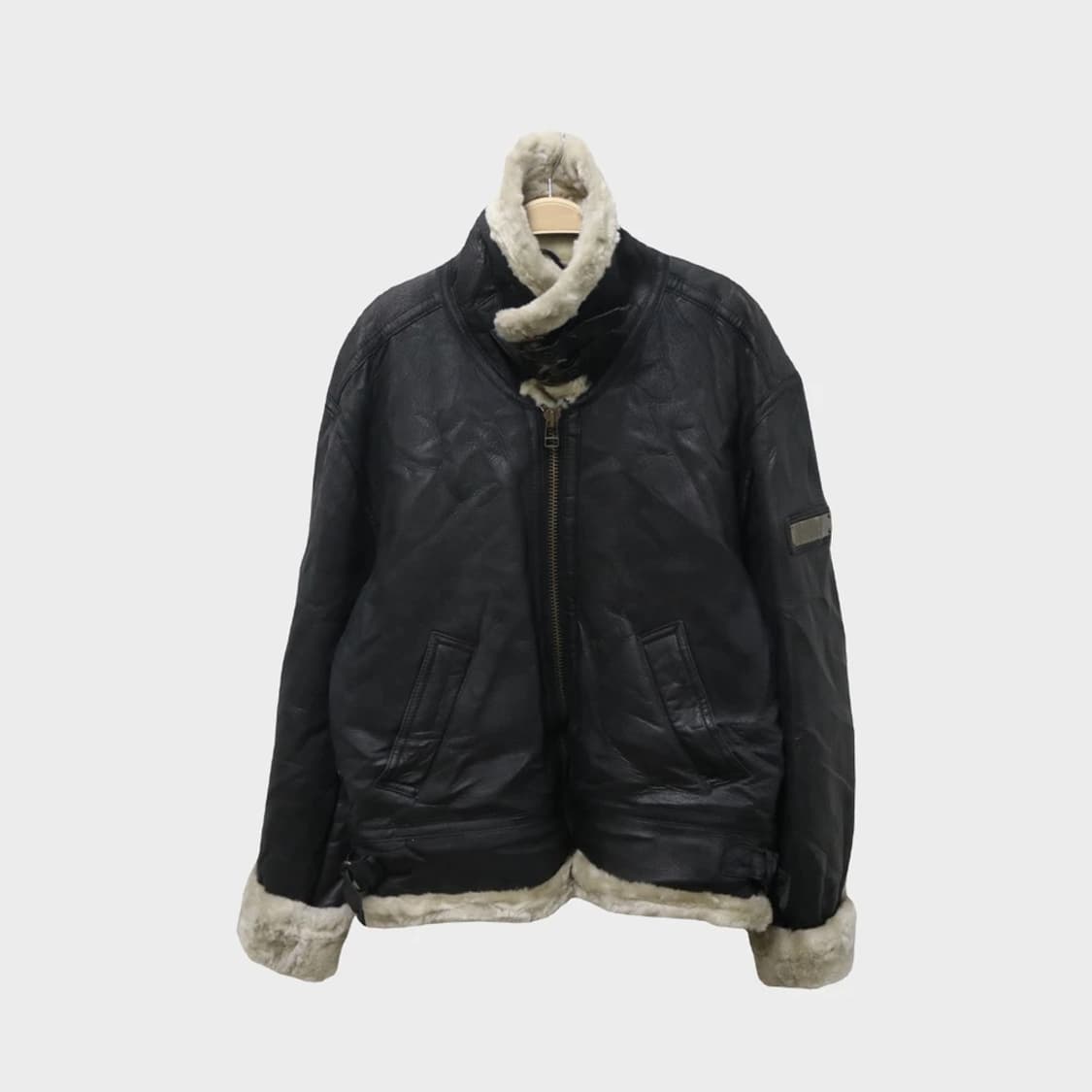 SUNTORY BOSS COFFEE 소가죽 무스탕 자켓 64768 상품이미지3