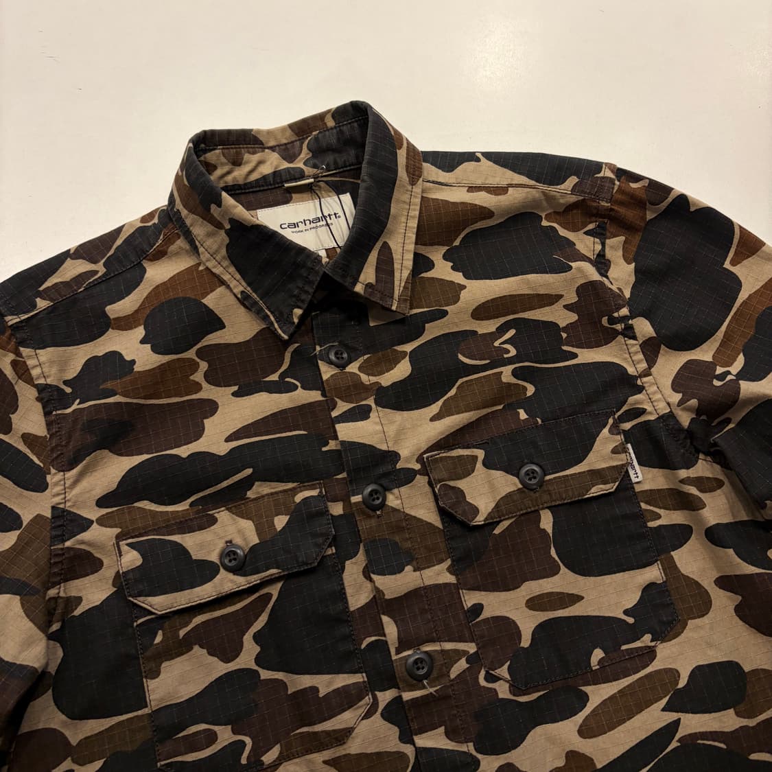 [S] 칼하트 WIP 레귤러 카모 포켓 셔츠 D817 상품이미지3