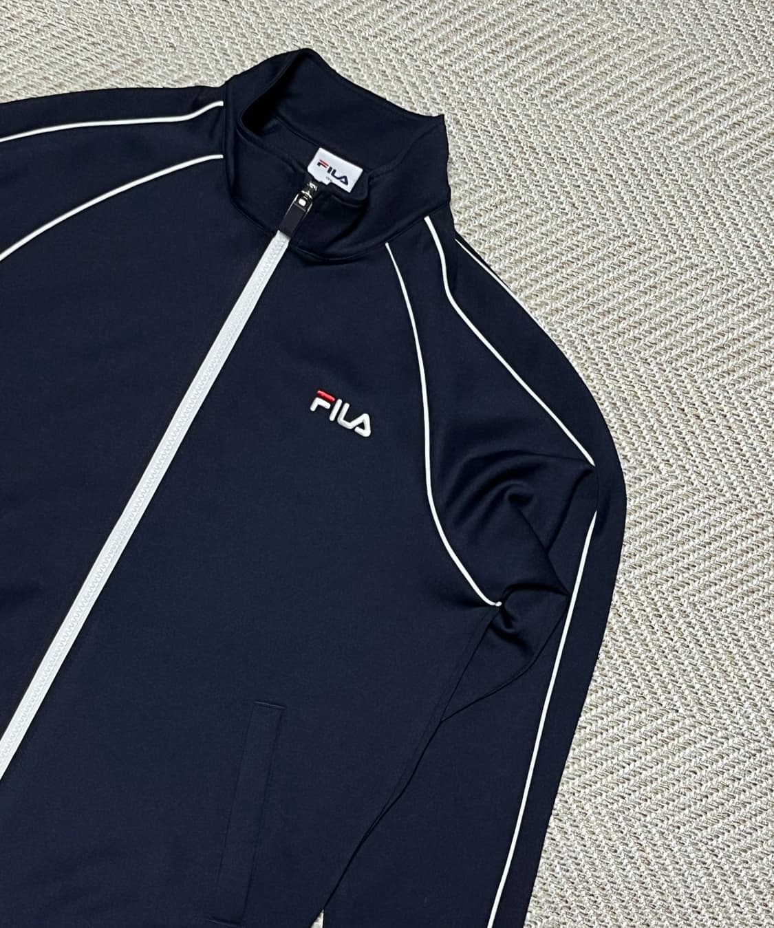 휠라 네이비 트랙 져지 트랙탑 S 상품이미지8