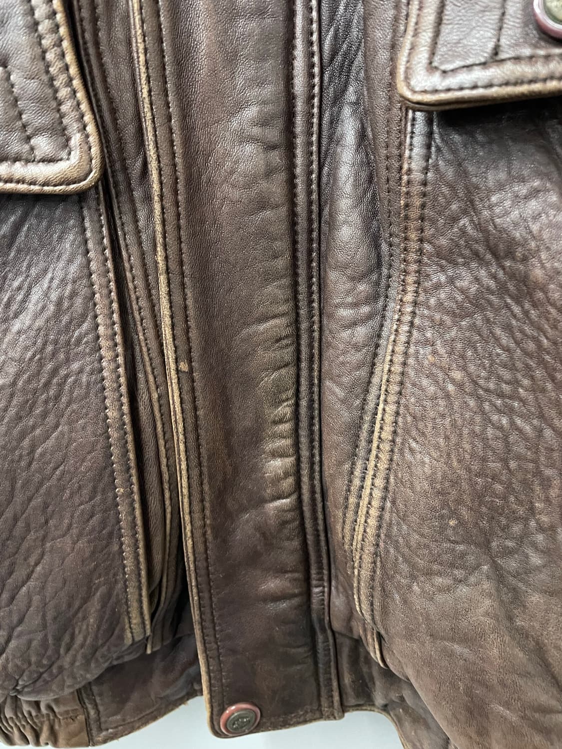 빈티지 덴폴 브라운 레더 자켓 H1094 상품이미지6