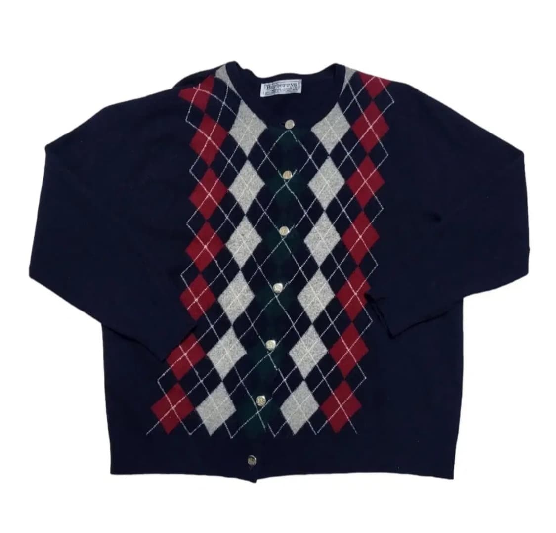 (55-66) 버버리 체크가디건 버버리가디건 버버리니트 버버리금장 상품이미지2