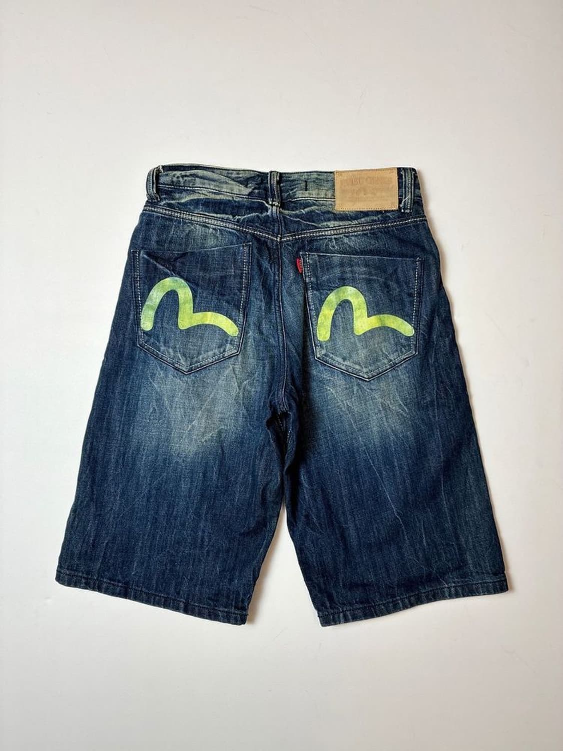 에비수 00's 샌드워싱 옐로우 브러쉬드 버뮤다 데님 쇼츠 PN8709 상품이미지1