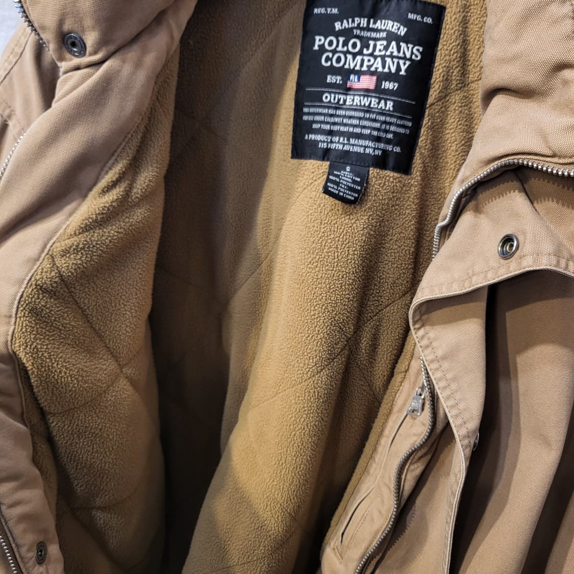 폴로 랄프로렌 90s 빈티지 브라운 덱자켓 점퍼 상품이미지4