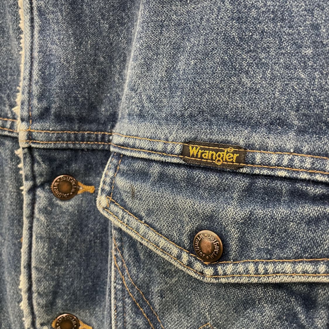 90s 랭글러 M-159 웨스턴 쉐르파 데님 자켓 상품이미지5