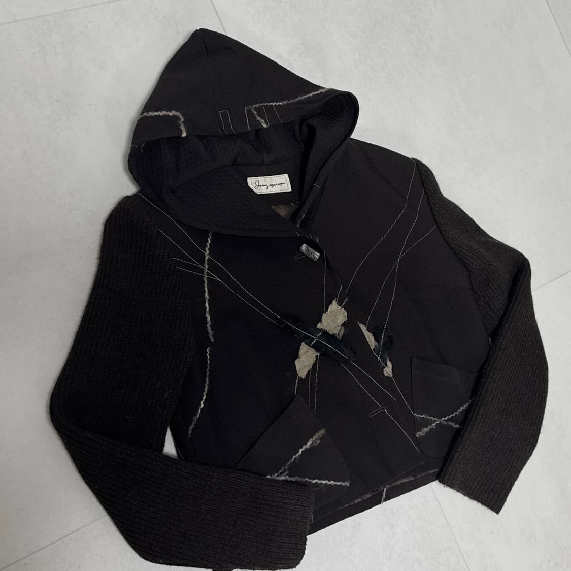 JENNY GARÇON 스티치 패치워크  후드 재킷 / 아카이브 빈티지 상품이미지3