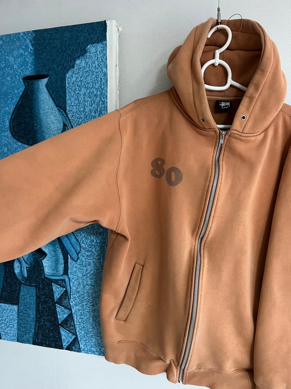 올드 스투시 후드집어 L 상품이미지4