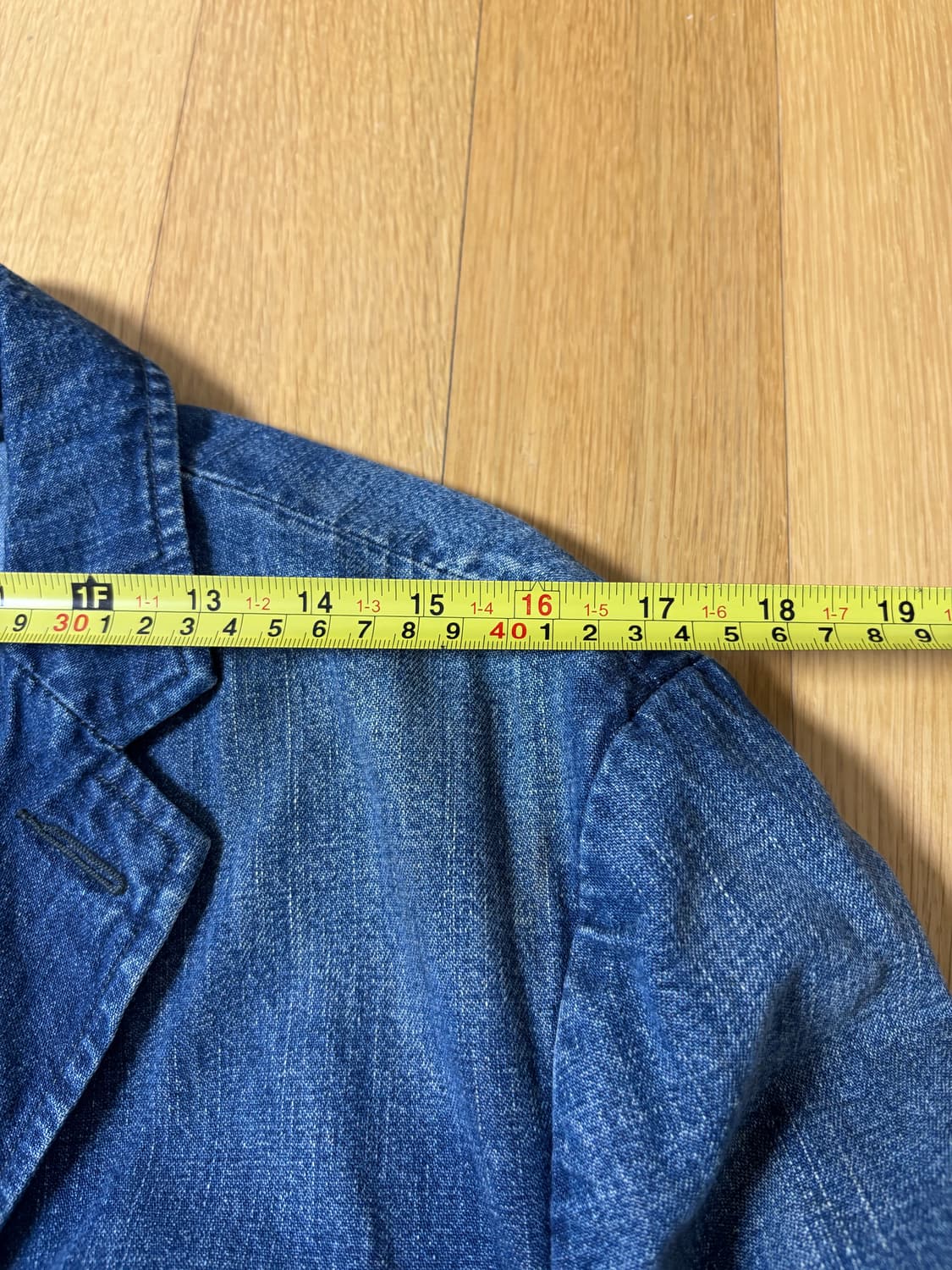 폴로 정품 빈티지 데님 블레이저 자켓 L [105] 40R 상품이미지10