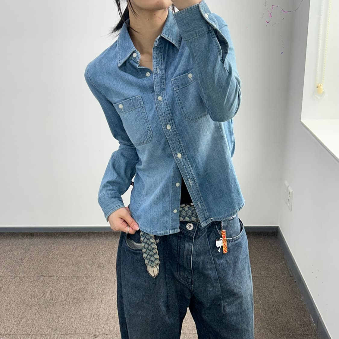 Polo 폴로 진스 투포켓 데님 셔츠 상품이미지2