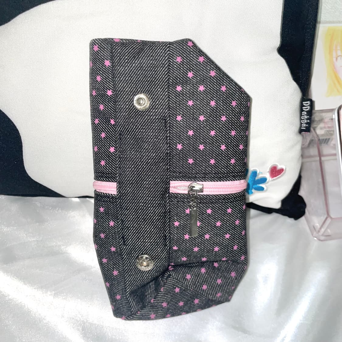 고전) 딸기 폴더블 펜슬 파우치 상품이미지3