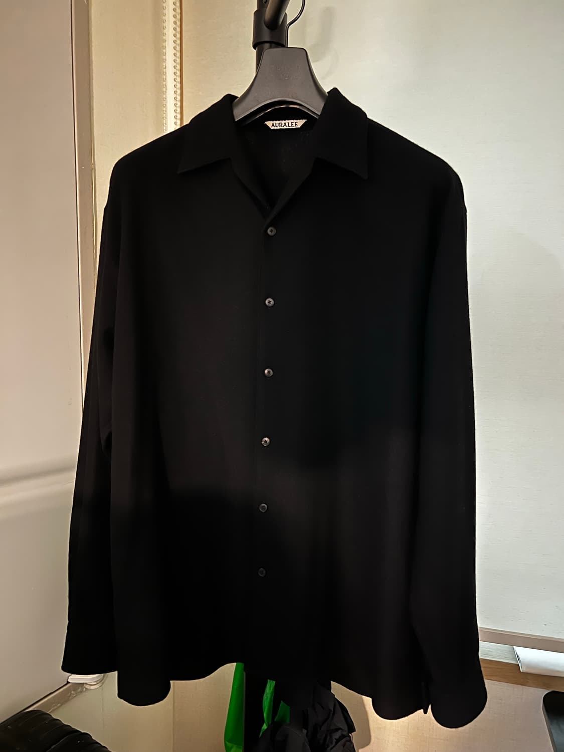 (새상품) 오라리 25ss 에어리 캐시미어 셔츠 블루종 4사이즈 상품이미지2