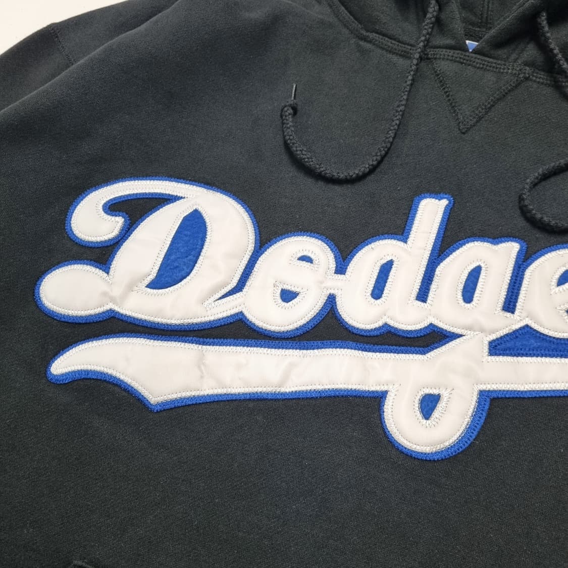 00S 빈티지 RUSSELL LA 다져스 후디 블랙 - XL 상품이미지5