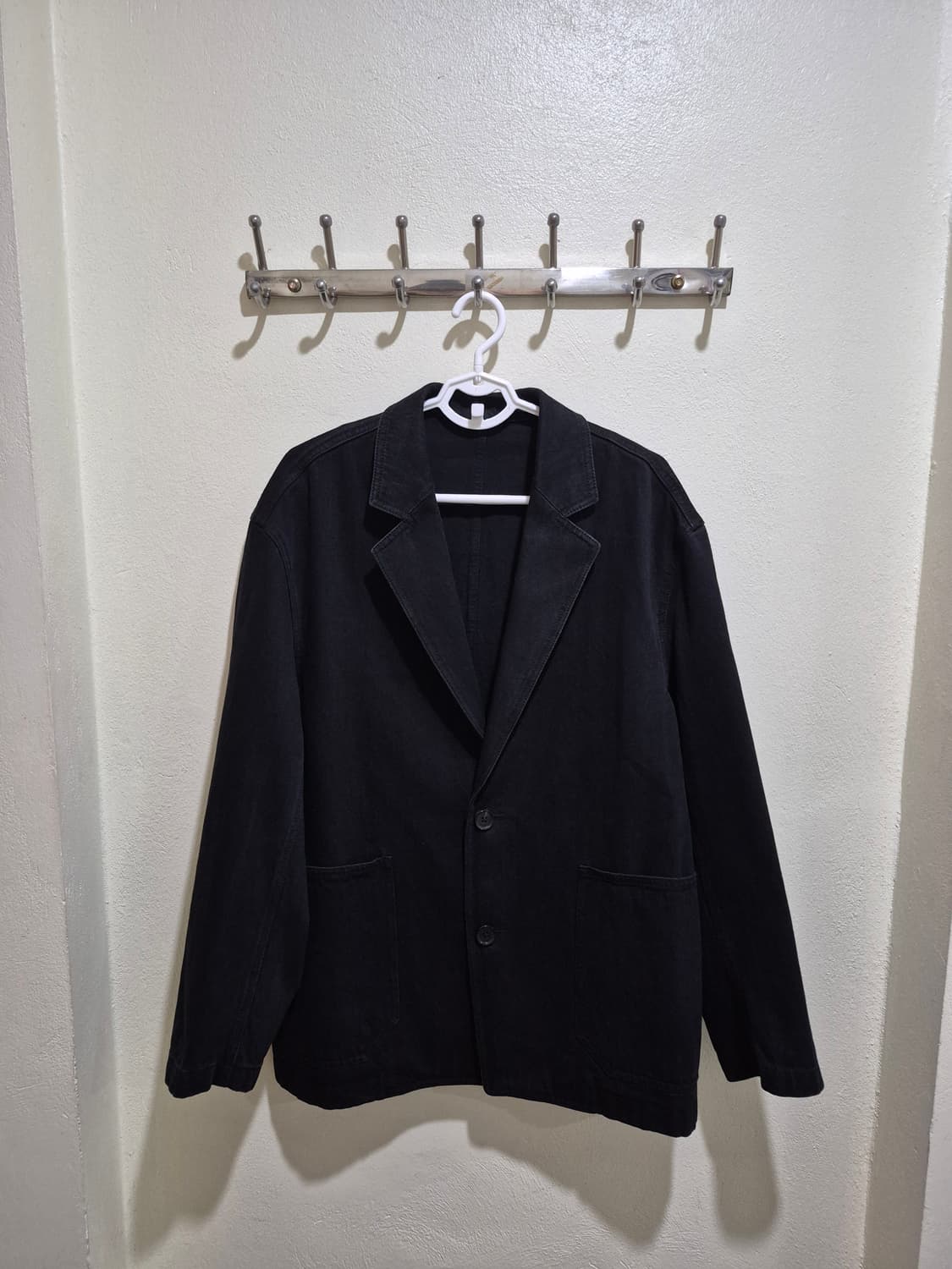 6SS 커스텀멜로우 Black Notched Lapel Denim 자켓 상품이미지5