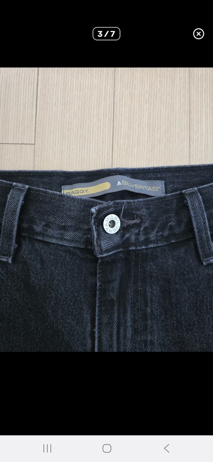 리바이스 실버탭 배기 카펜터 데님 블랙 32/32 상품이미지3