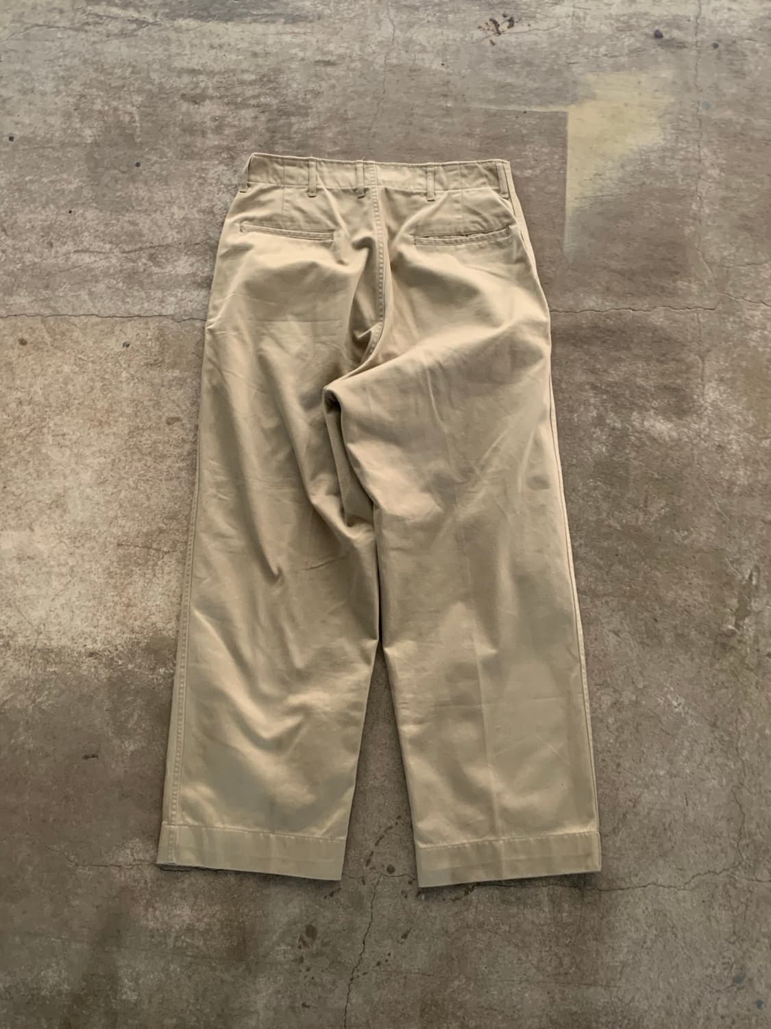 50s 미군 코튼 트윌 카키 트라우저 1945패턴 상품이미지5