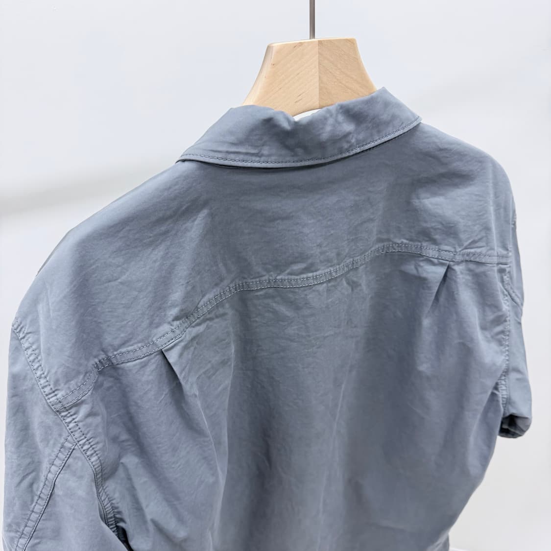 [미사용/2XL] 스톤아일랜드 수피마 코튼 트윌 반팔 오버셔츠 상품이미지6