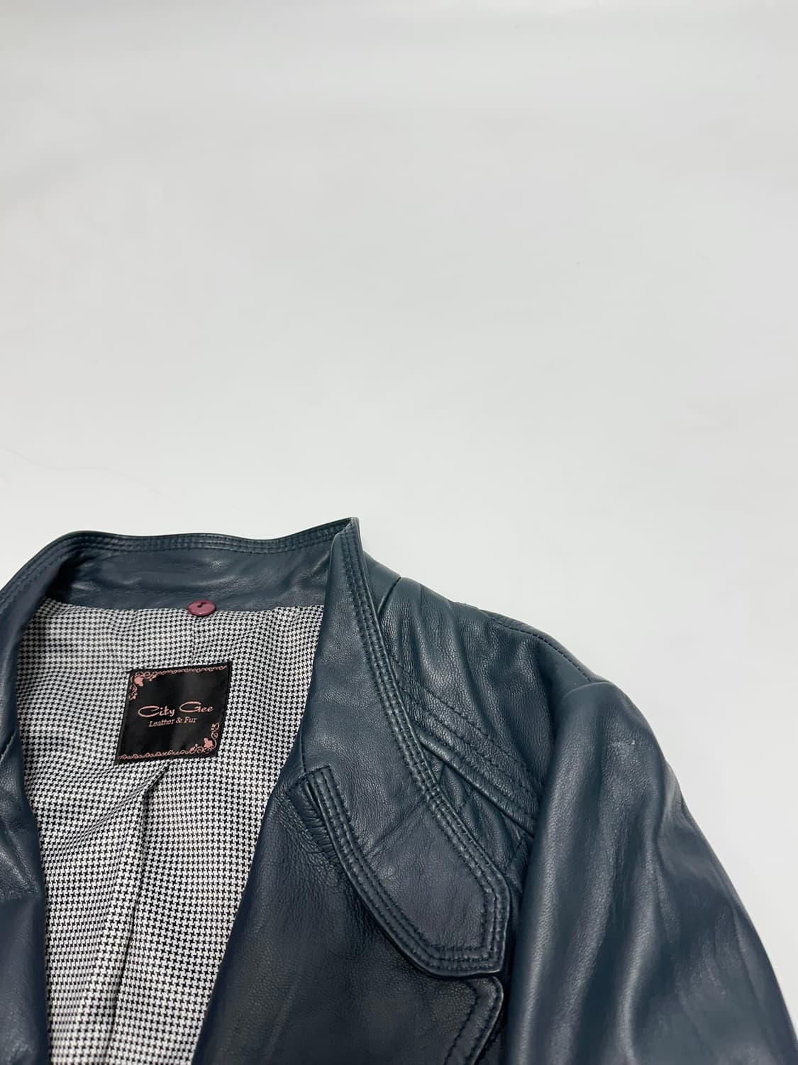 city gee 씨티지 이태리 양가죽 라이더 자켓 상품이미지3