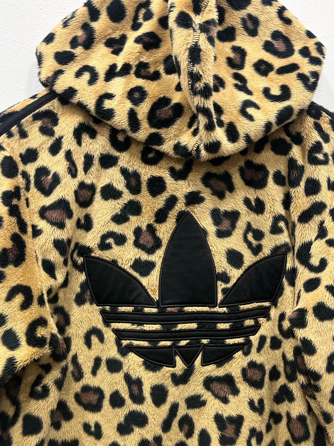 아디다스 레오파드 쉐르파 후드 집업 XL 상품이미지5