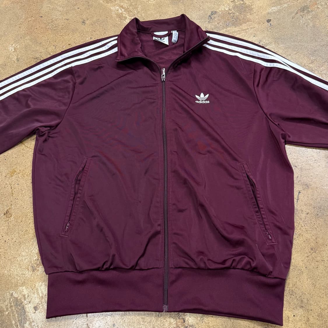 아디다스 버건디 파이어버드 트랙탑 져지 상품이미지3