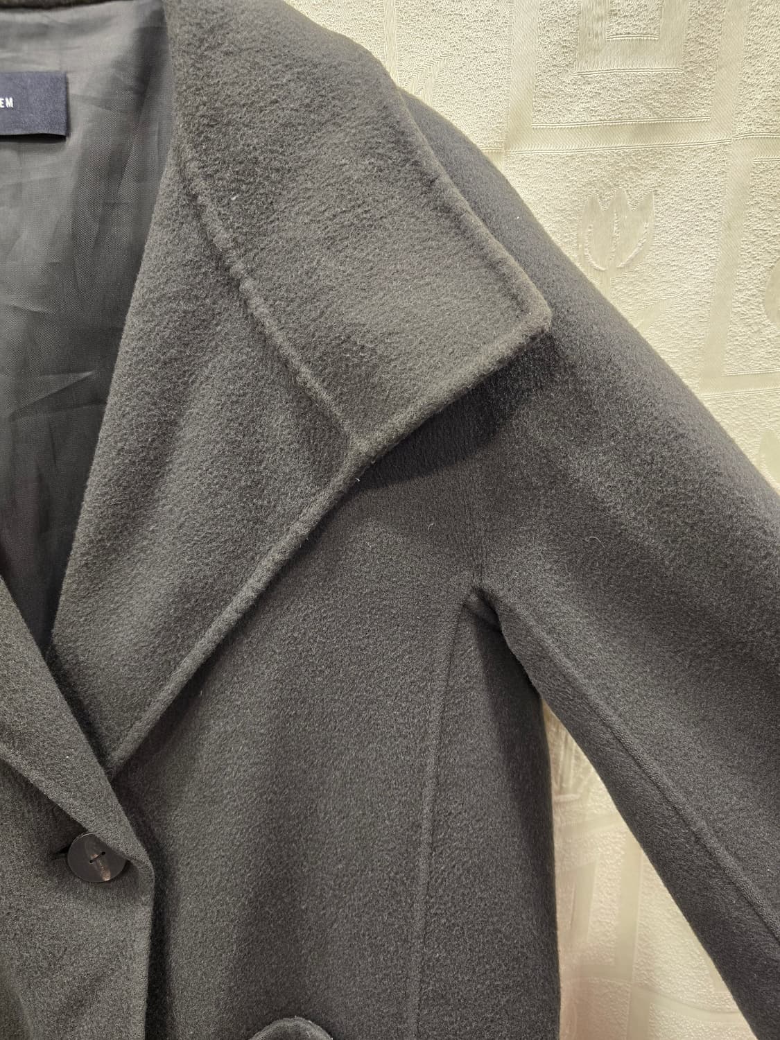 한섬 시스템 SYSTEM 모 캐시미어 혼방 롱 코트 55~66 상품이미지3