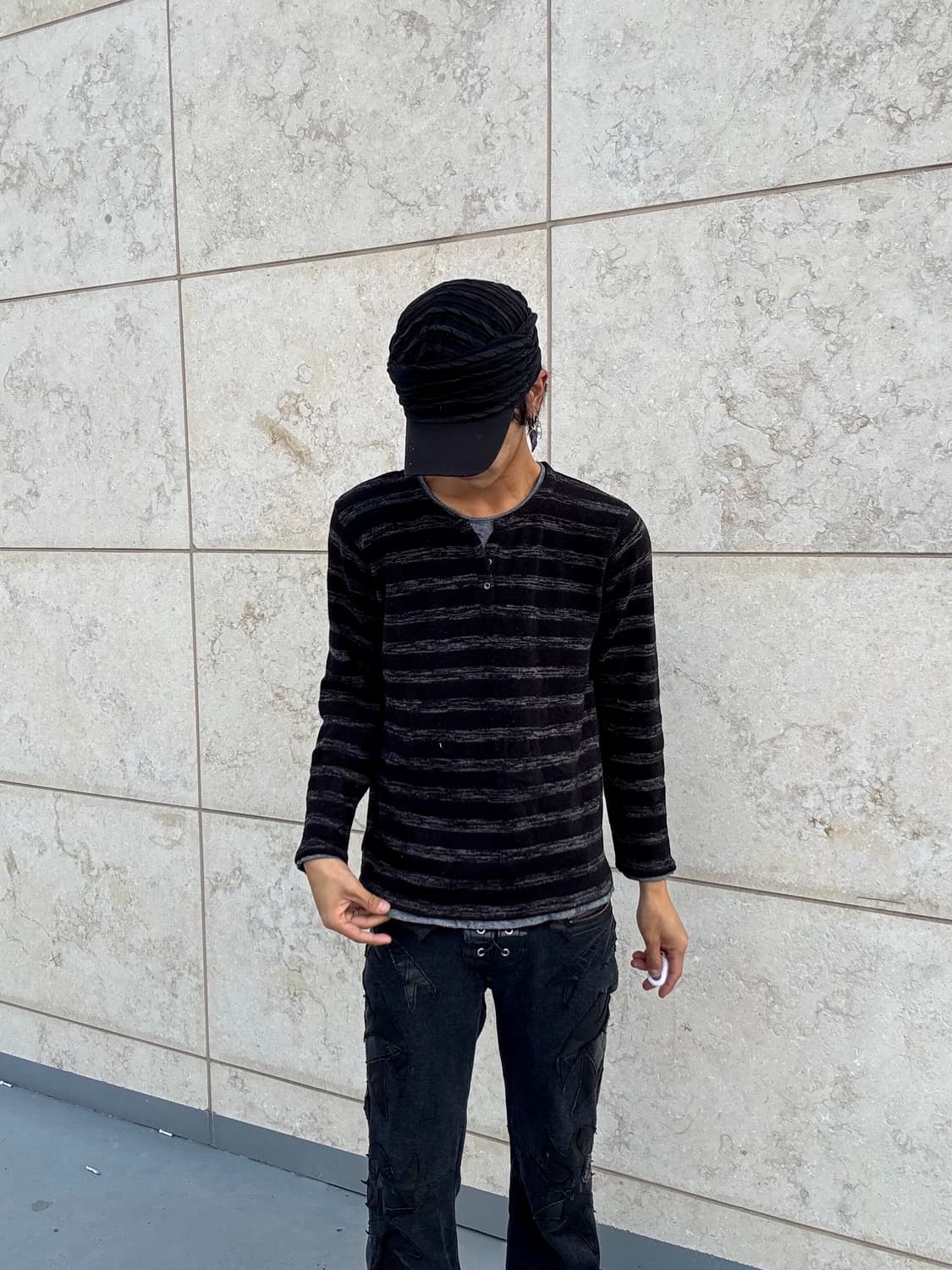 “Vintage” Black Stripe Layered Sleeve 상품이미지6
