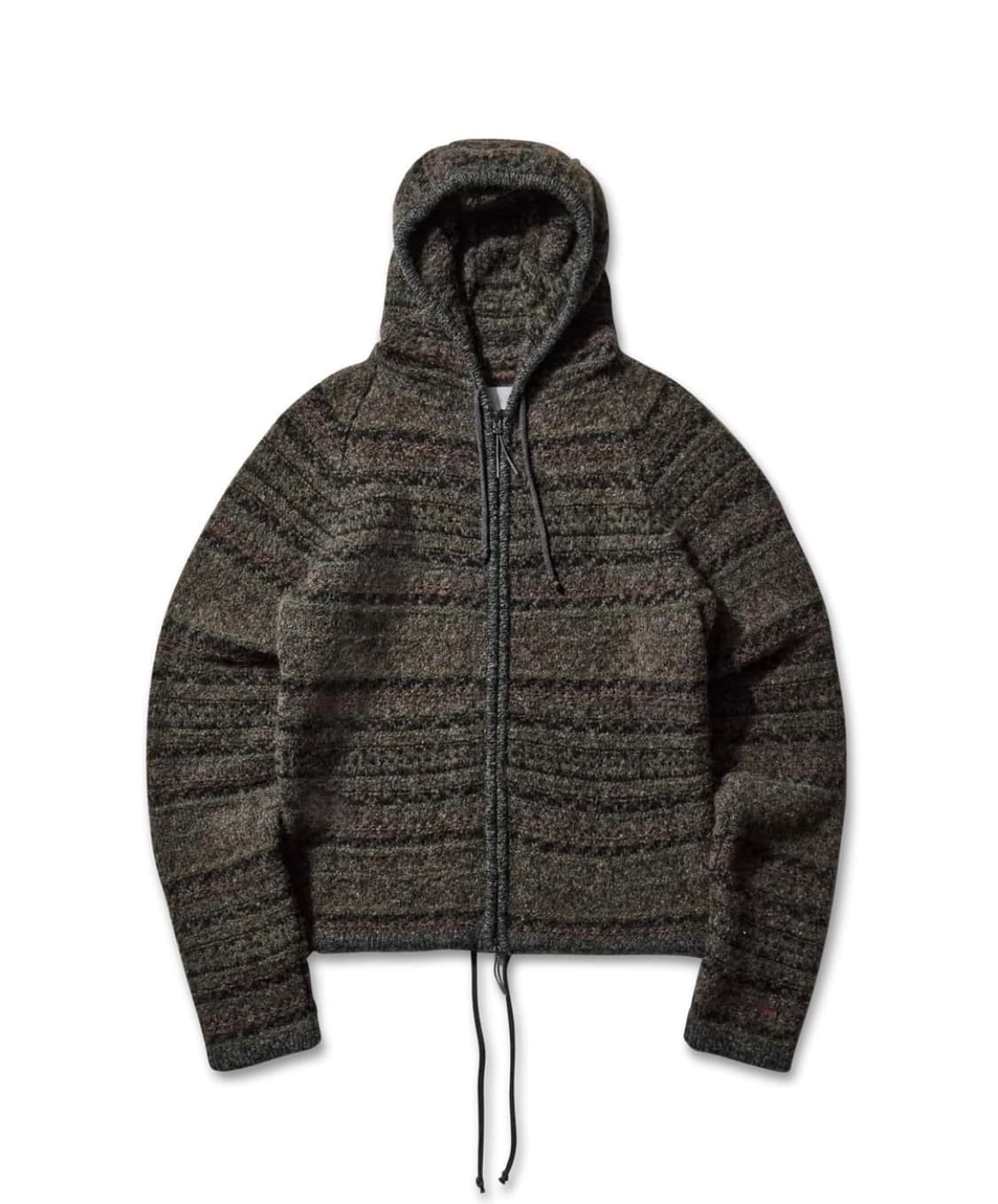 [L] 로아하이킹 fair isle felted 니트 집업 상품이미지4