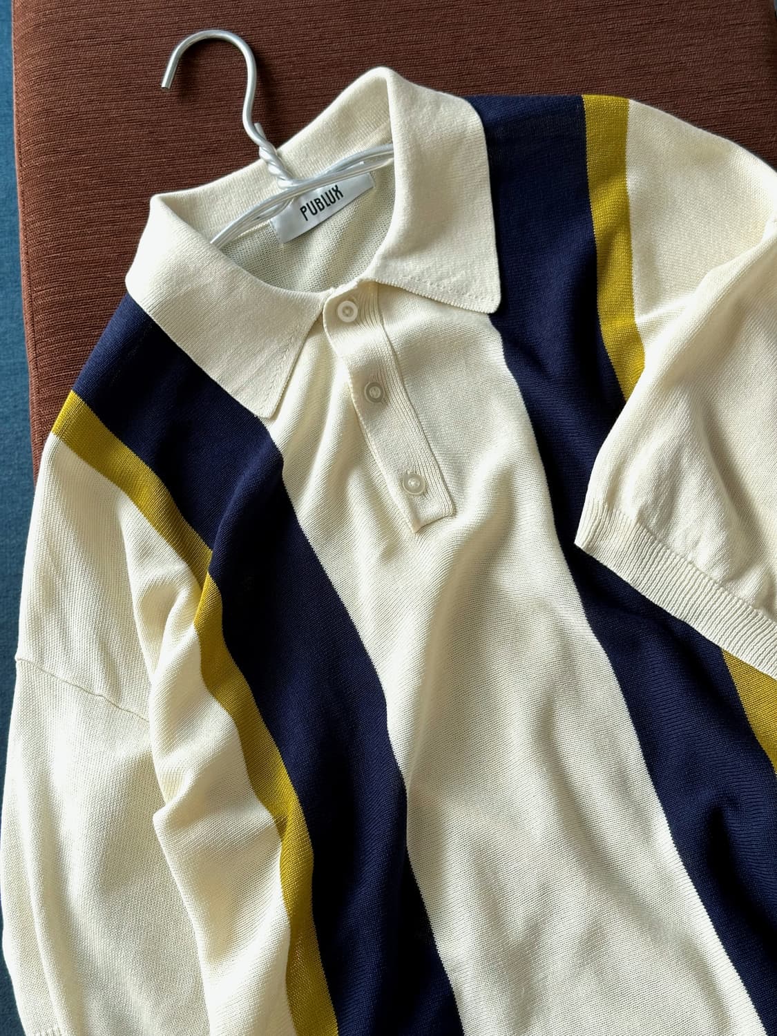 High count acrylic knit polo 상품이미지1