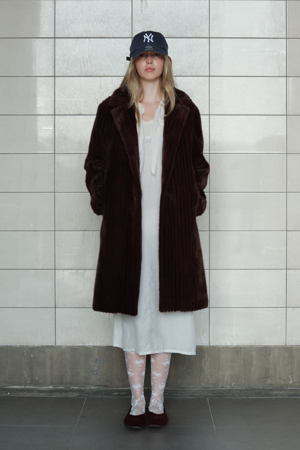 비아플레인 VIA CAROL FUR COAT (BROWN) 상품이미지2