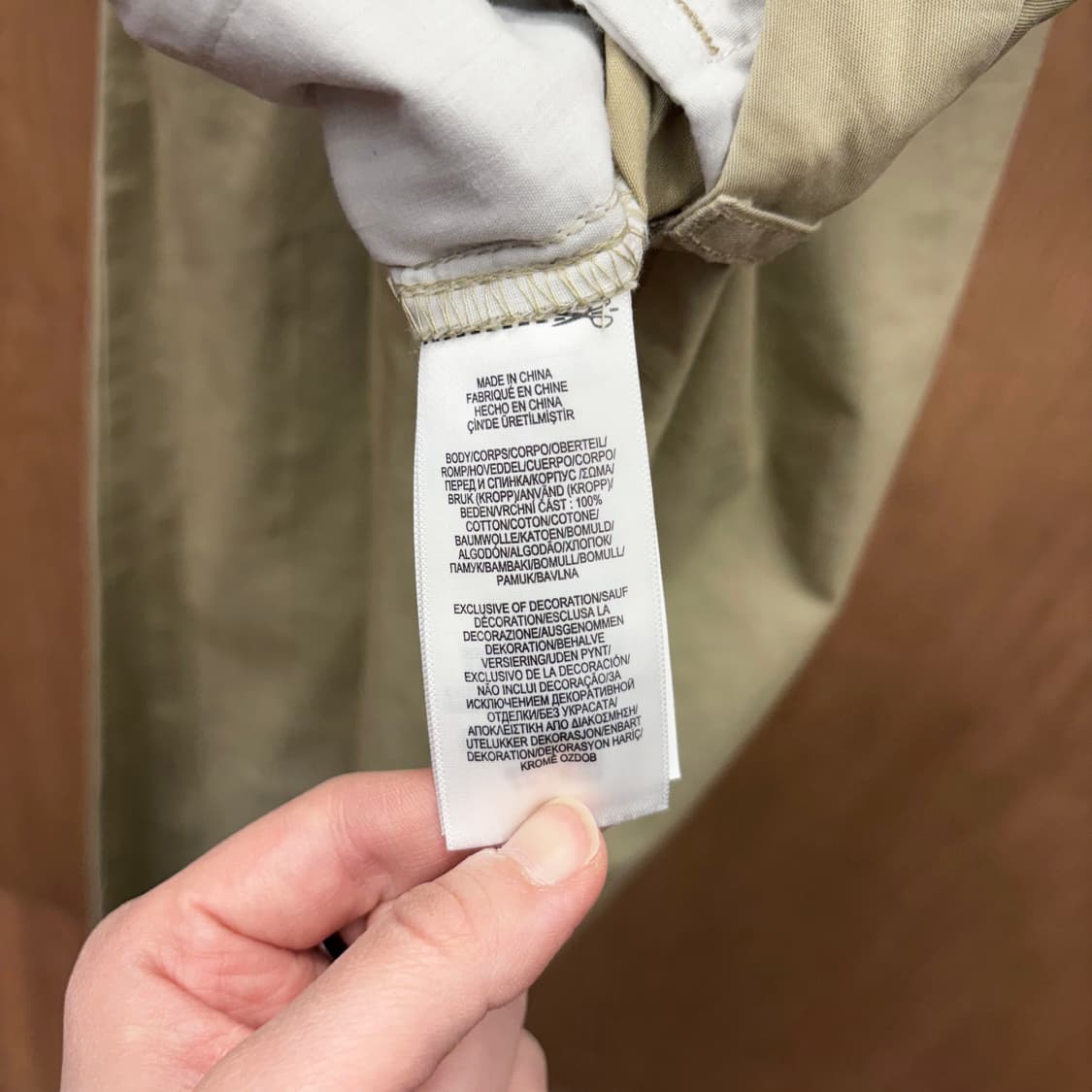 폴로 랄프로렌 코튼 치노 팬츠 슬래시 버튼 포켓 로고 자수 디테일 베이지 상품이미지8