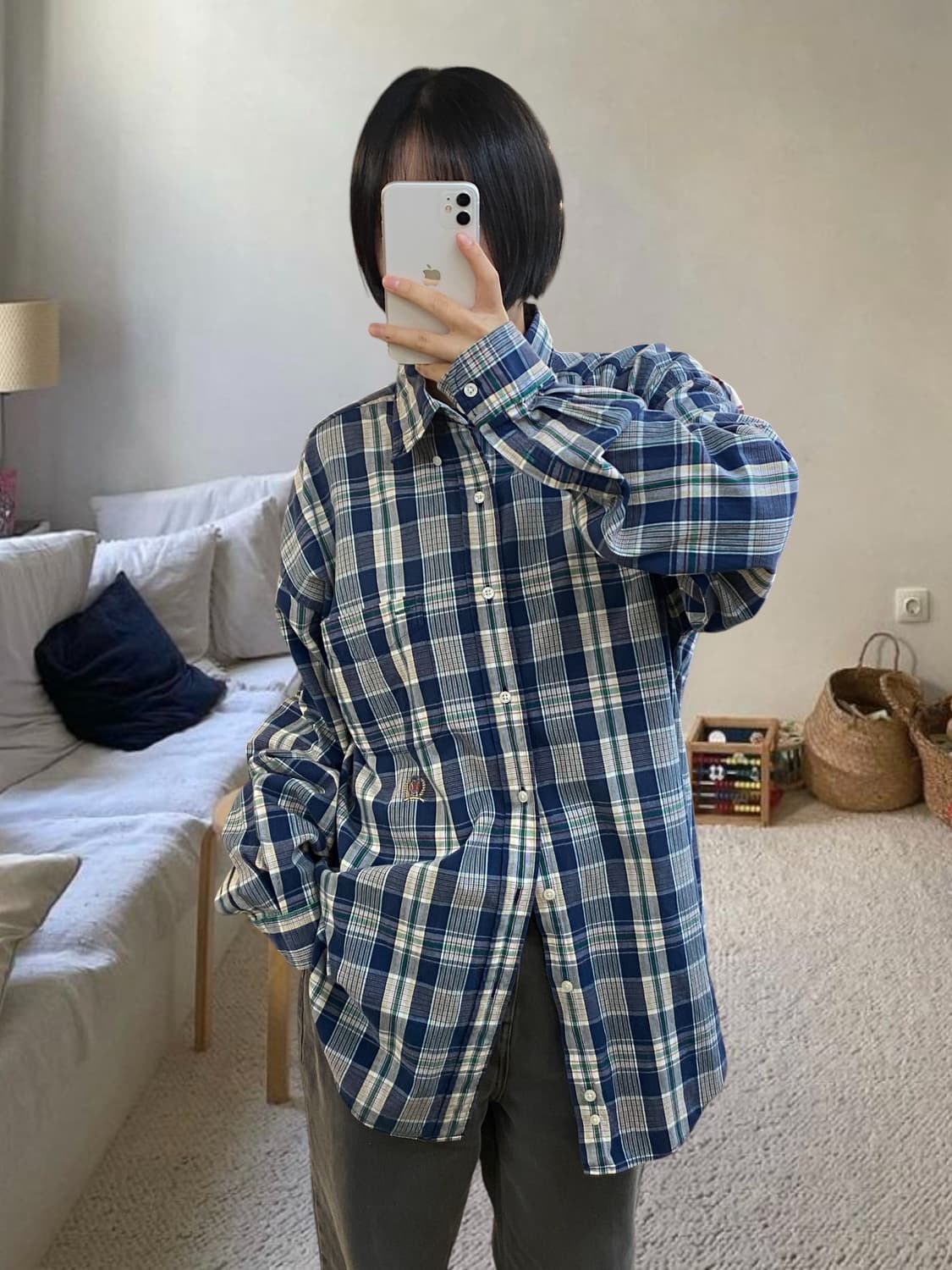 타미 체크 셔츠 (Man XL) AA0991 상품이미지2