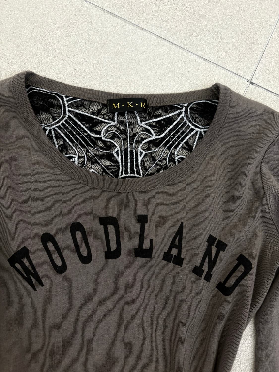 mkr 카키 y2k 시스루 롱슬리브 상품이미지4