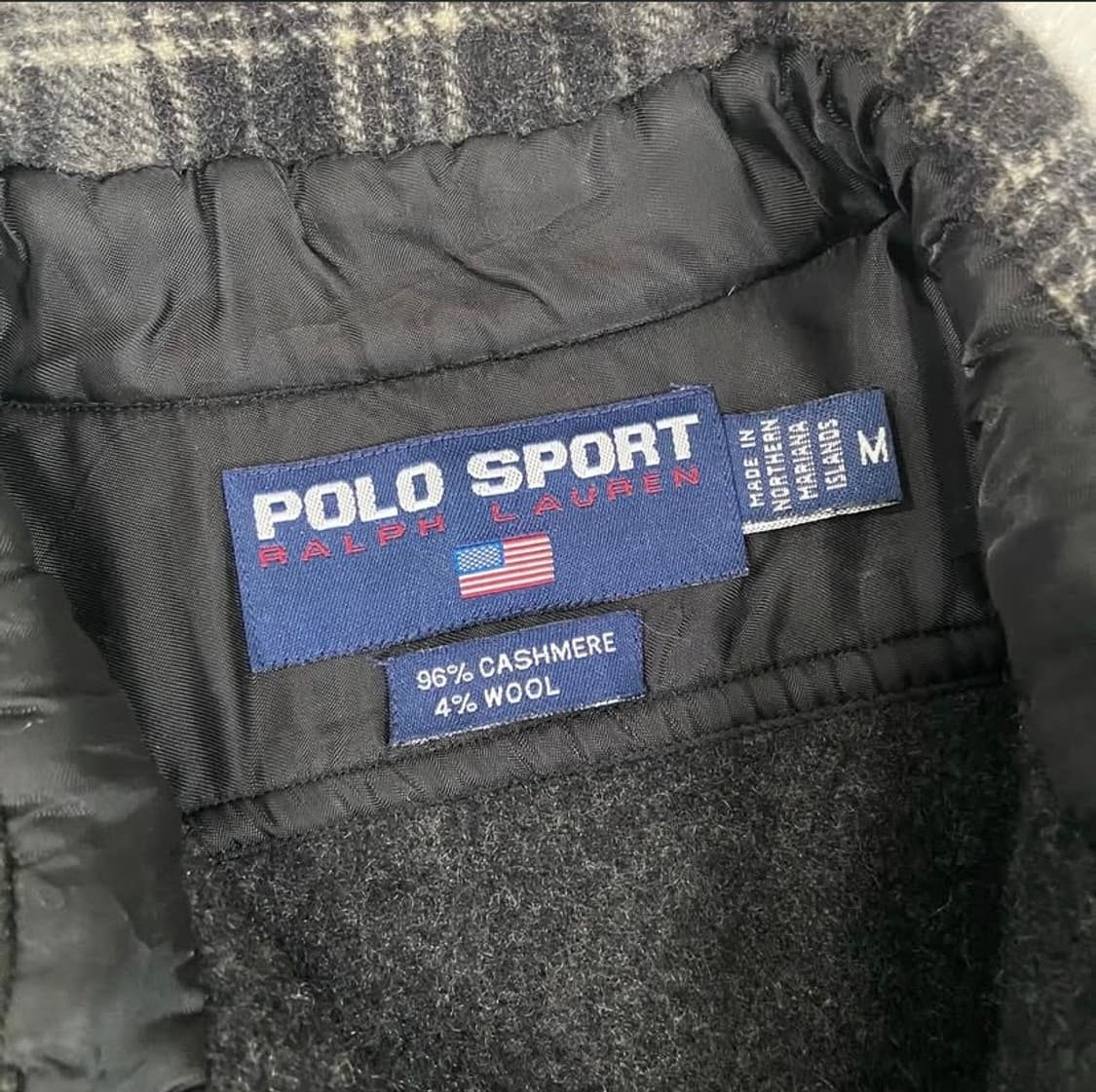 [M] 90s 폴로 랄프로렌 캐시미어 플린넬 자켓 상품이미지4