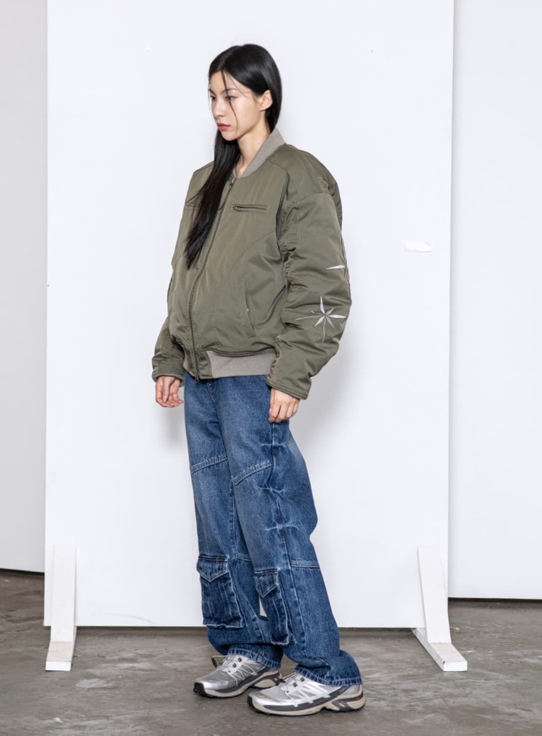 엑스톤즈 인시전 셔링 MA-1 자켓 (KHAKI) 상품이미지3