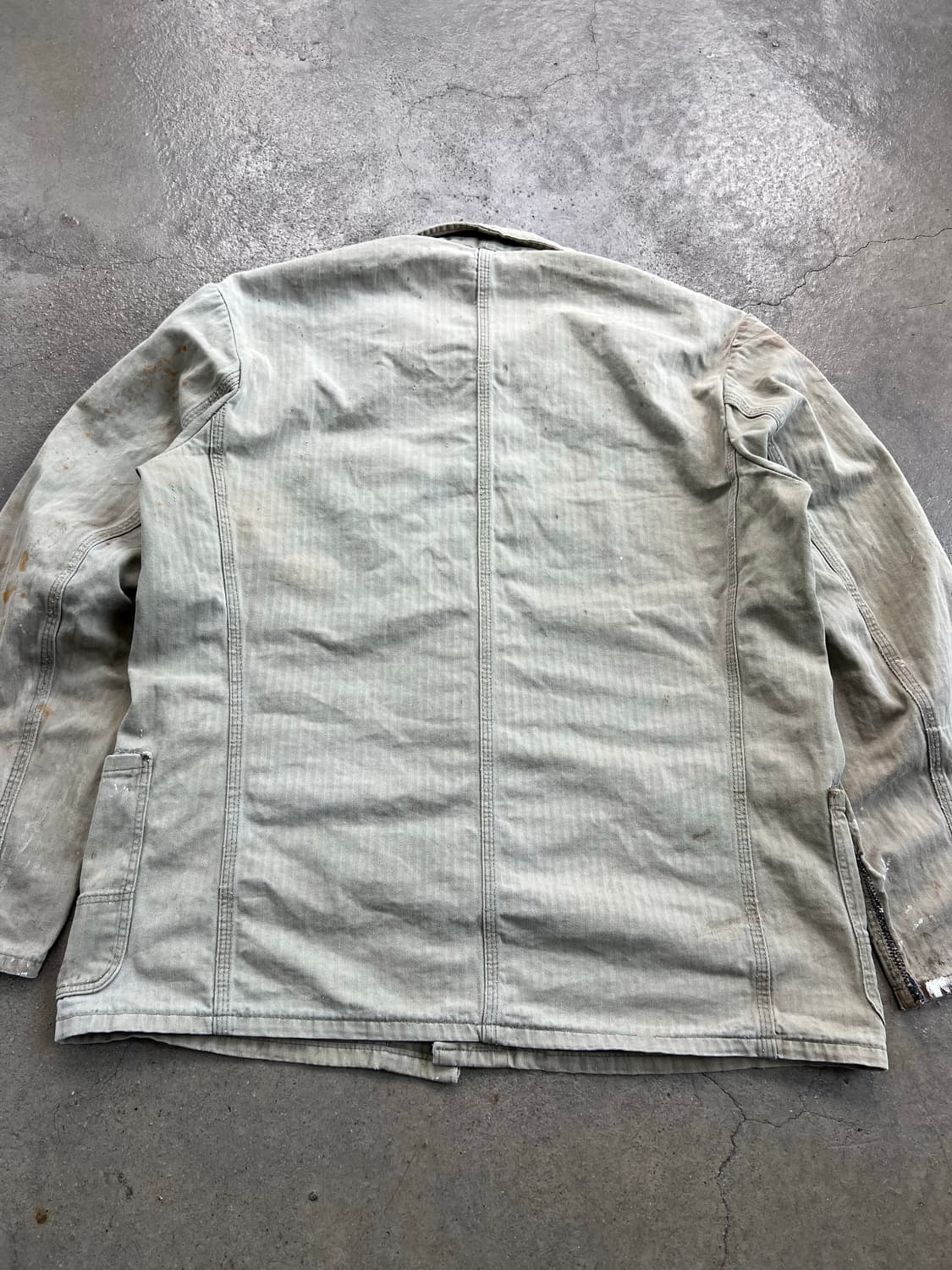 HARD FADED VINTAGE BEIGE HBT 헤링본 프렌치워크자 상품이미지8