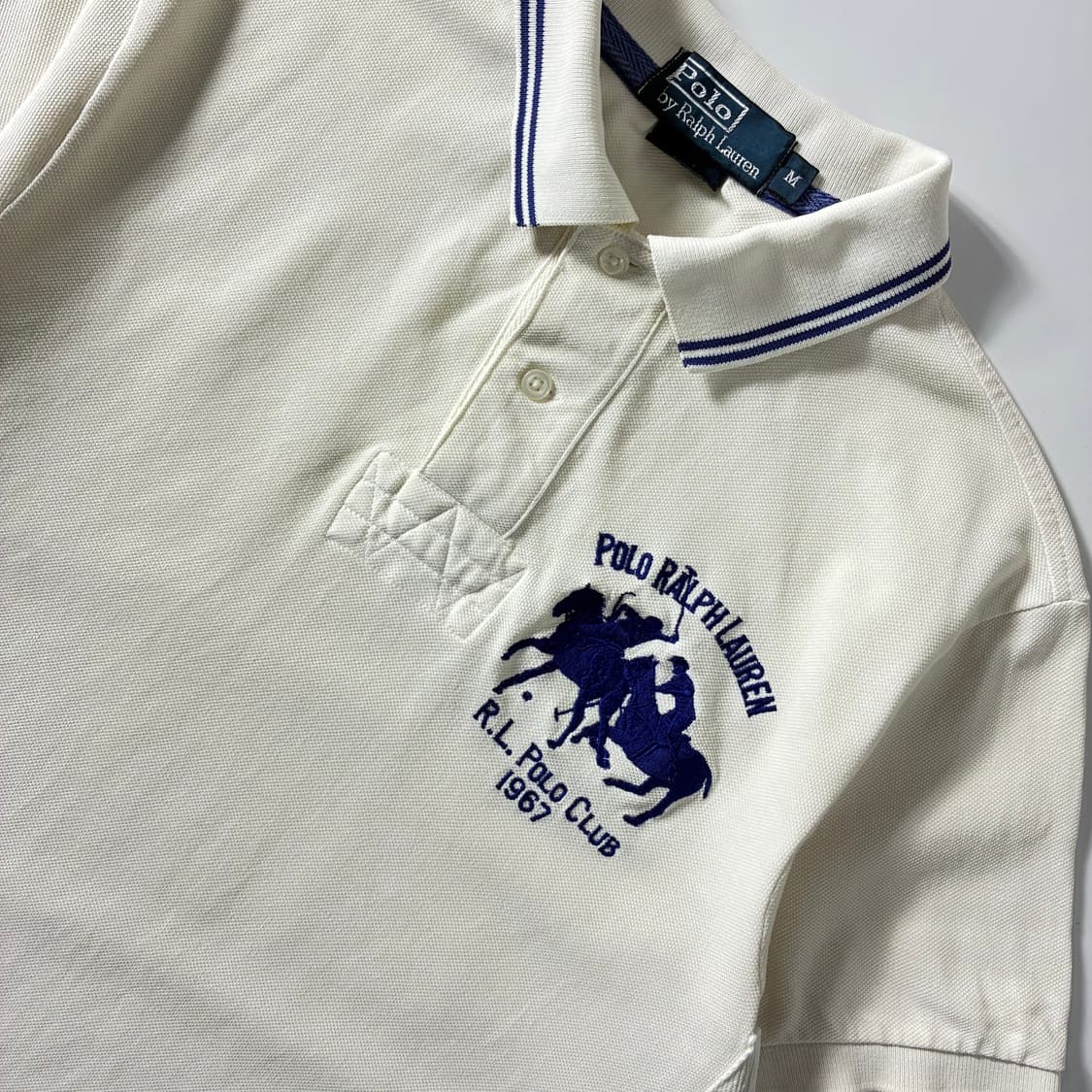 Polo  폴로 랄프로렌 빅포니 클럽 1967 화이트 반팔 카라 티셔츠  상품이미지2