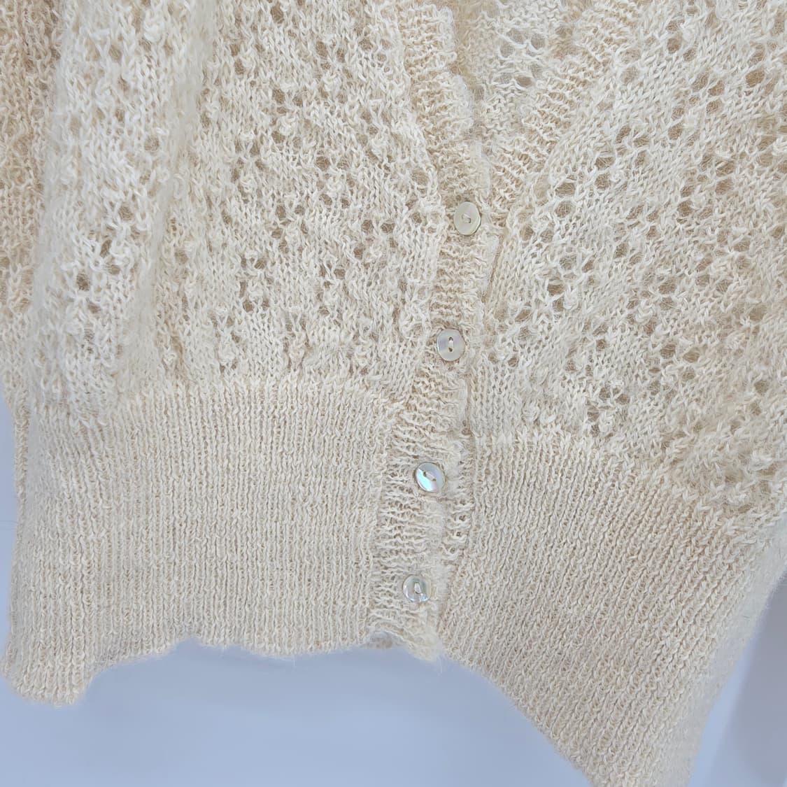 일본 빈티지 레이스 니트 가디건 상품이미지10