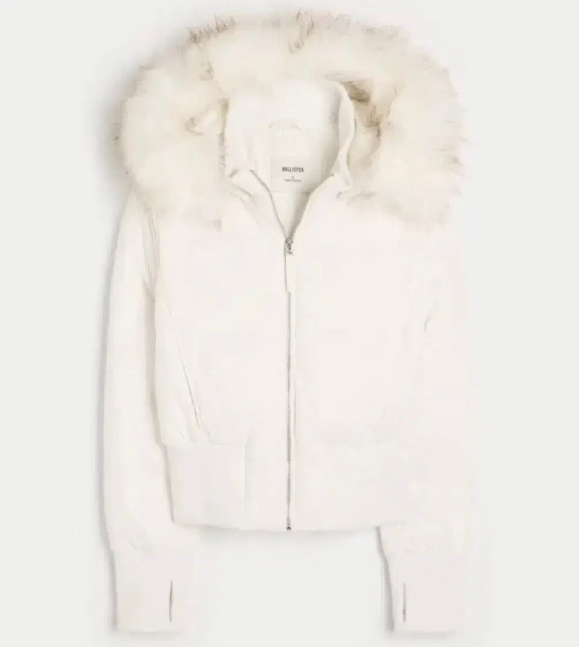 홀리스터 퍼패딩 화이트 상품이미지1