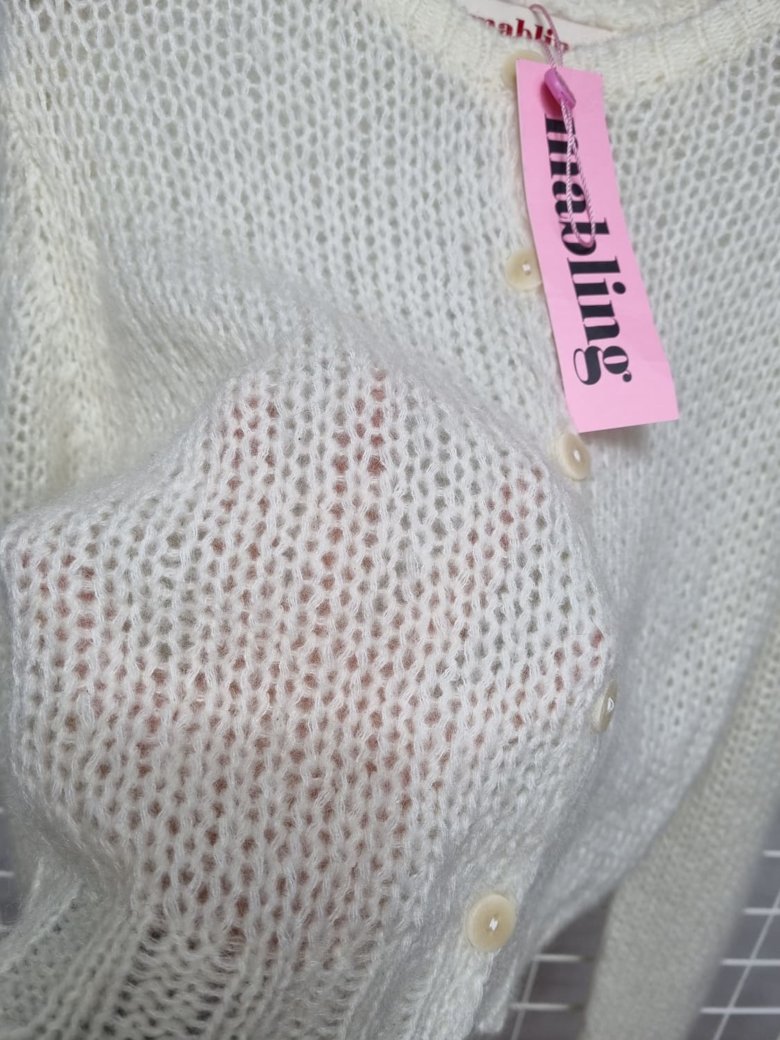 (새상품) 마블링 니트가디건 상품이미지4