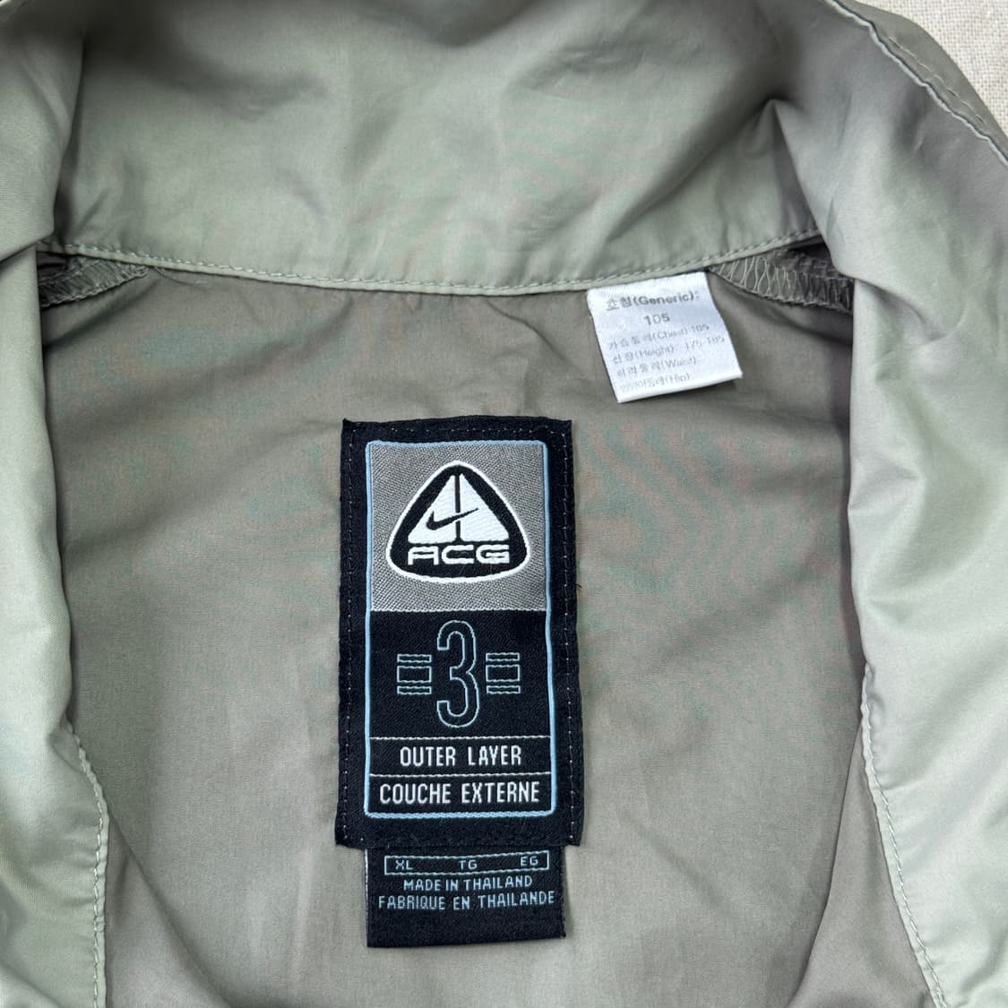 나이키 acg 빈티지 컨버터블 고프코어 바람막이 XL 상품이미지6