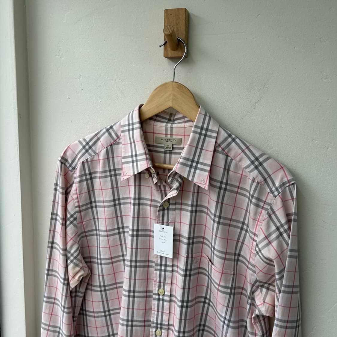 15978 - 버버리 핑크 체크 셔츠 상품이미지1