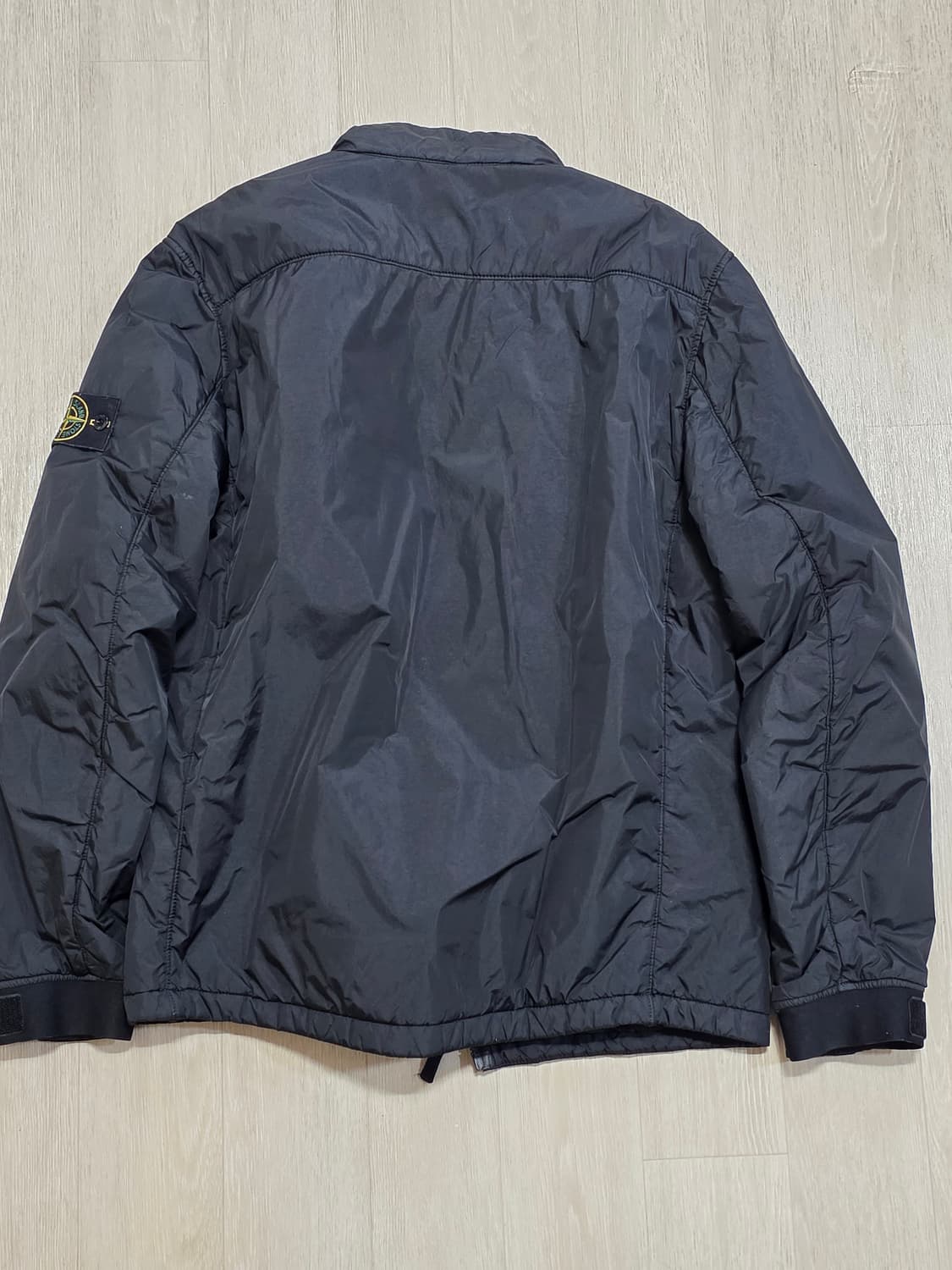 [XL] 스톤아일랜드 크링클랩스 가먼트다잉 파이핑 자켓 블랙 상품이미지2