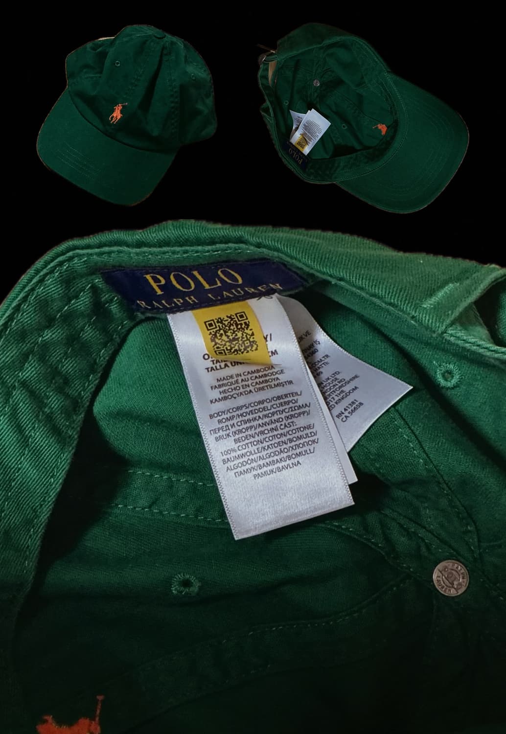 [새상품]Polo Ralph Lauren 클래식 코튼 캡 / 그린 / 오 상품이미지1