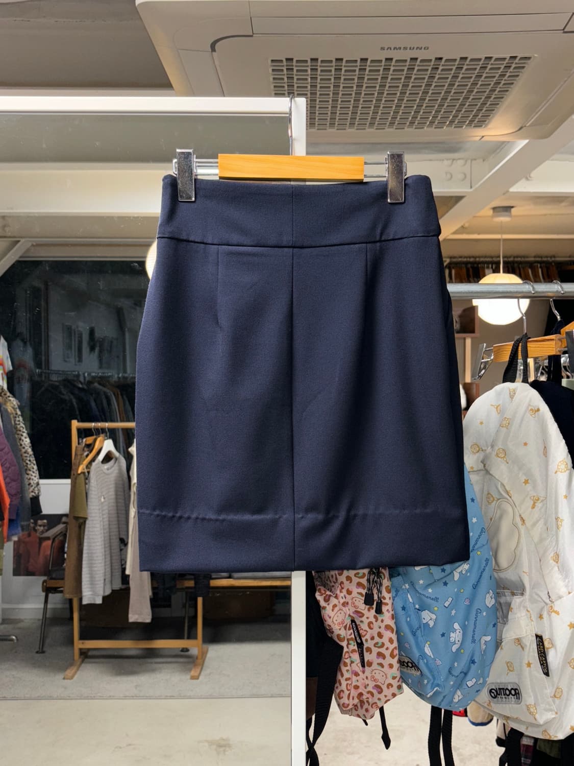 베네통 사선지퍼 스커트 상품이미지4