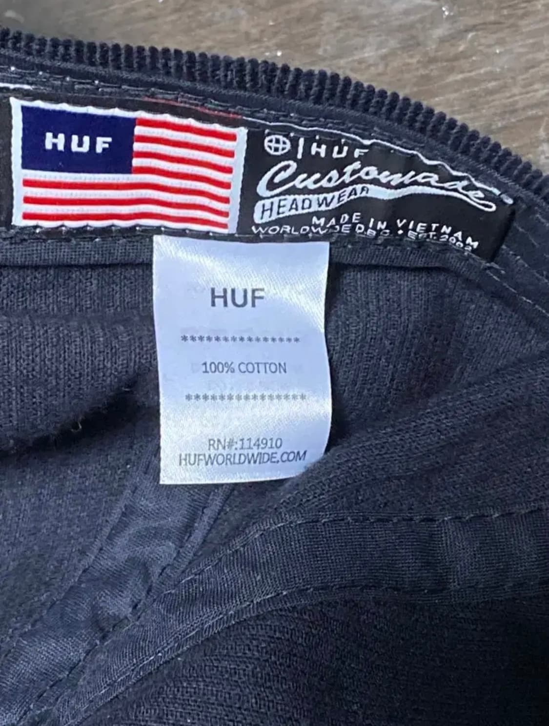 [OS] 허프 Huf 코듀로이 로고 블랙 캡 모자 상품이미지8