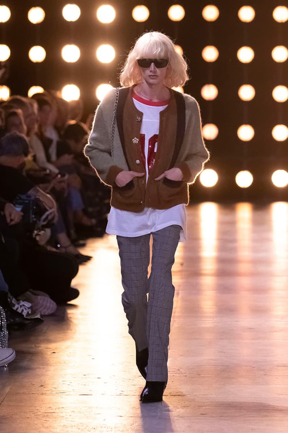 CELINE Cardigan In Brushed Mohair Brown 상품이미지7