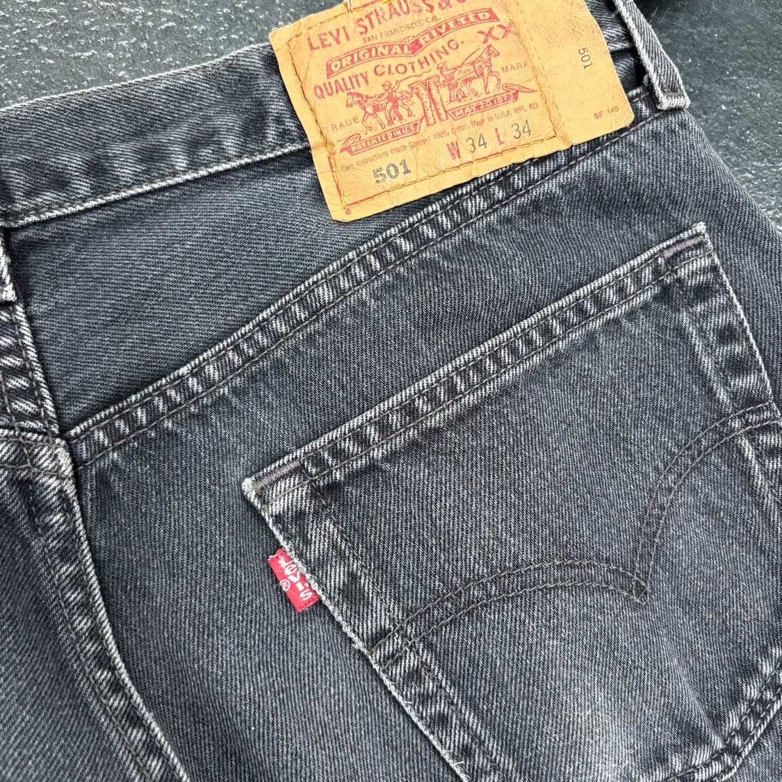 32)리바이스501커스텀 스파이더웹데님 상품이미지4